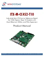 WinSystems ITX-M-CC452-T10 Product Manual preview