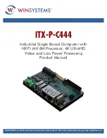 WinSystems ITX-P-C444 Product Manual preview