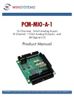 WinSystems PCM-MIO-A-1 Product Manual preview