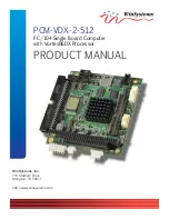 Preview for 1 page of WinSystems PCM-VDX-2-512 Product Manual