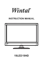 Предварительный просмотр 1 страницы Wintal 19LED19HD Instruction Manual