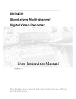 Предварительный просмотр 1 страницы Wintal DVR4CH User Instruction Manual