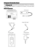 Wintal IR Repeater Kit Instruction Manual preview