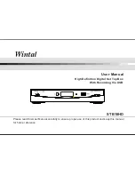 Wintal STB18HD User Manual preview