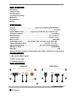 Preview for 2 page of Wintal SX-VH01 Operating Instruction