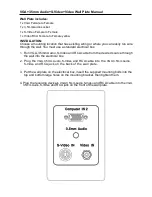 Preview for 1 page of Wintal VGA+3.5mm Audio+S-Video+Video Instruction Manual