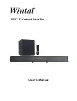 Wintal WSB11 User Manual preview