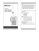 Preview for 1 page of Wintec 45U User Manual