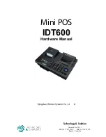 Wintec Mini POS IDT600 Hardware Manual предпросмотр