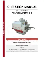 Winter MULTIMAX 300 Operation Manual preview