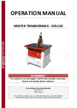 Winter TRIMMERMAX DELUXE Operation Manual preview