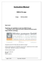 Предварительный просмотр 3 страницы Winter WSCA 500 Instruction Manual