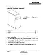 Предварительный просмотр 1 страницы Winterhalter Gastronom RoMatik 150 Installation Instructions