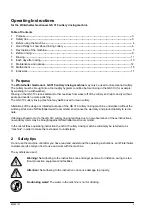 Preview for 3 page of Winterhalter GS 310 Operating Instructions Manual