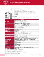 Preview for 2 page of Winters LM6 Installation And Operating Manual