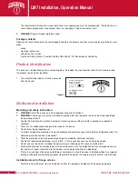 Предварительный просмотр 4 страницы Winters LM7 Series Installation And Operation Manual