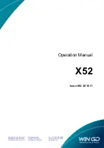 Winterthur Gas & Diesel Ltd. X52 Operation Manual preview