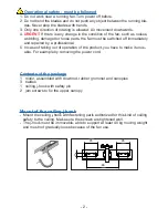 Preview for 4 page of Winterwarm 03.210 Installation And Operating Instructions Manual