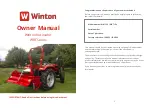 Winton WRT Series Owner'S Manual preview