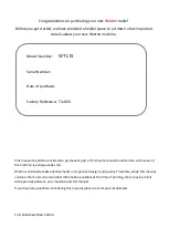 Preview for 2 page of Winton WTL Series Owner'S Manual