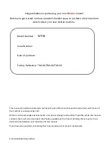 Preview for 2 page of Winton WTM Series Owner'S Manual