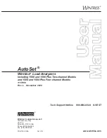 Предварительный просмотр 1 страницы Wintriss autoset 1500 User Manual