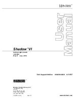 Wintriss Shadow VI User Manual предпросмотр