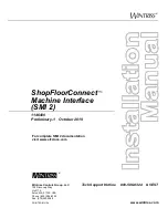 Wintriss ShopFloorConnect SMI 2 Installation Manual предпросмотр