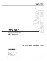 Wintriss WPC 1000 User Manual предпросмотр