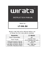 Wirata LT-D6.5U Instruction Manual preview