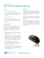 Wireless Computing RF-172 Operating Instructions preview