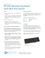 Wireless Computing RF-240 Operating Instructions preview