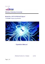 Wireless Devices W1710 POCSAG Airport Operation Manual preview