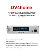 Wireless Holdings DV4home User Manual preview