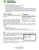 Предварительный просмотр 9 страницы Wireless Sensors GWAY-1100 Operating Manual
