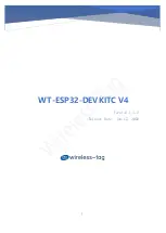 Wireless-tag WT-ESP32-DEVKITC V4 Manual предпросмотр