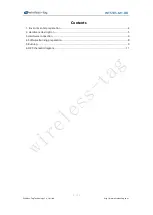 Предварительный просмотр 4 страницы Wireless-tag WT51 Series Quick Start Manual