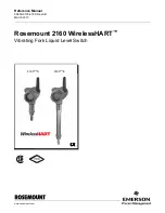 WirelessHART Rosemount 2160 WirelessHART Reference Manual preview