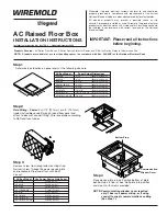 Preview for 1 page of Wiremold Legrand AC Series Installation Instructions