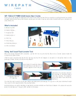 Предварительный просмотр 1 страницы Wirepath WP-TOOLKIT-FIBER-BAS Quick Start Manual