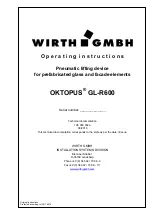 Предварительный просмотр 1 страницы WIRTH OKTOPUS GL-R600 Operating Instructions Manual