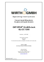 Preview for 1 page of WIRTH OKTOPUS GLASS-Jack GL-CC 1200 Operating Instructions Manual