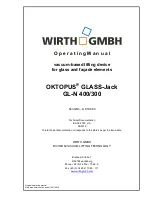 Preview for 1 page of WIRTH OKTOPUS GLASS-Jack GL-N 300 Operating Manual