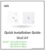 WIS WIS-EAP500-WALL Quick Installation Manual предпросмотр