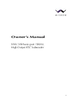 Wisdom S90 Owner'S Manual preview