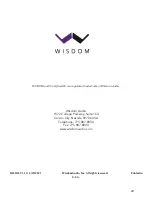 Preview for 20 page of Wisdom Sage Cinema Series Owner'S Manual