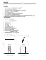 Предварительный просмотр 4 страницы Wisdom SW-BTS6020 User Manual