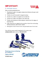 Preview for 15 page of Wisefab RX8 Installation Manual