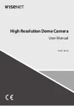 Wisenet HCD-6010 User Manual предпросмотр