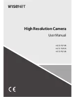 Wisenet HCD-7070R User Manual preview